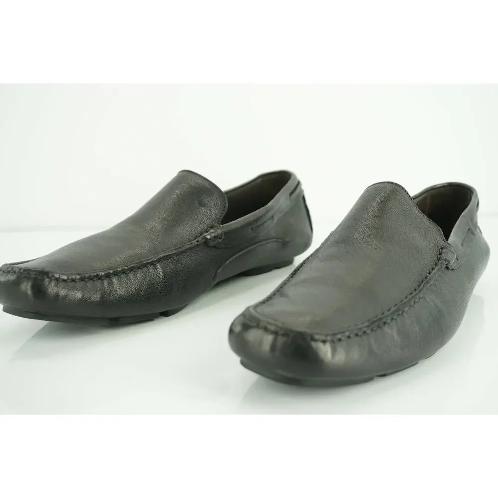 To Boot New York Men's Barkley Black Leather Driving Loafers